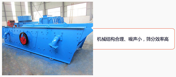 圓振動篩結構合理、噪聲小，篩分效率高
