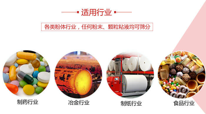 氣流篩粉機多用于：食品，化工，涂料等一些粉狀物料較多的行業。