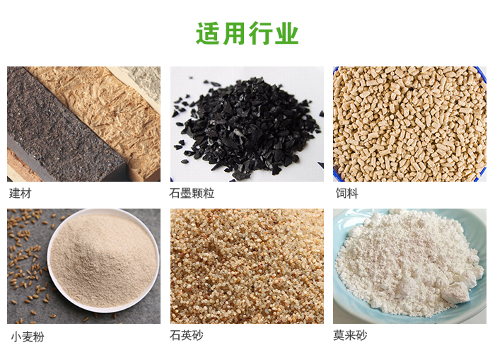 高頻振動篩主要用于化工，建材，石墨顆粒，飼料，小麥粉，石英砂，豆漿，果汁等各種物料的干法、濕法篩分、分級、脫水，過濾。